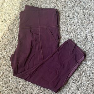 Athleta Lightening Capri Legging size XL